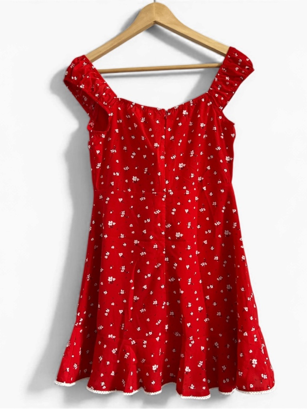 Kiss The Sky Riviera Ditsy Floral Milkmaid Mini Dress Small - Picture 2 of 8